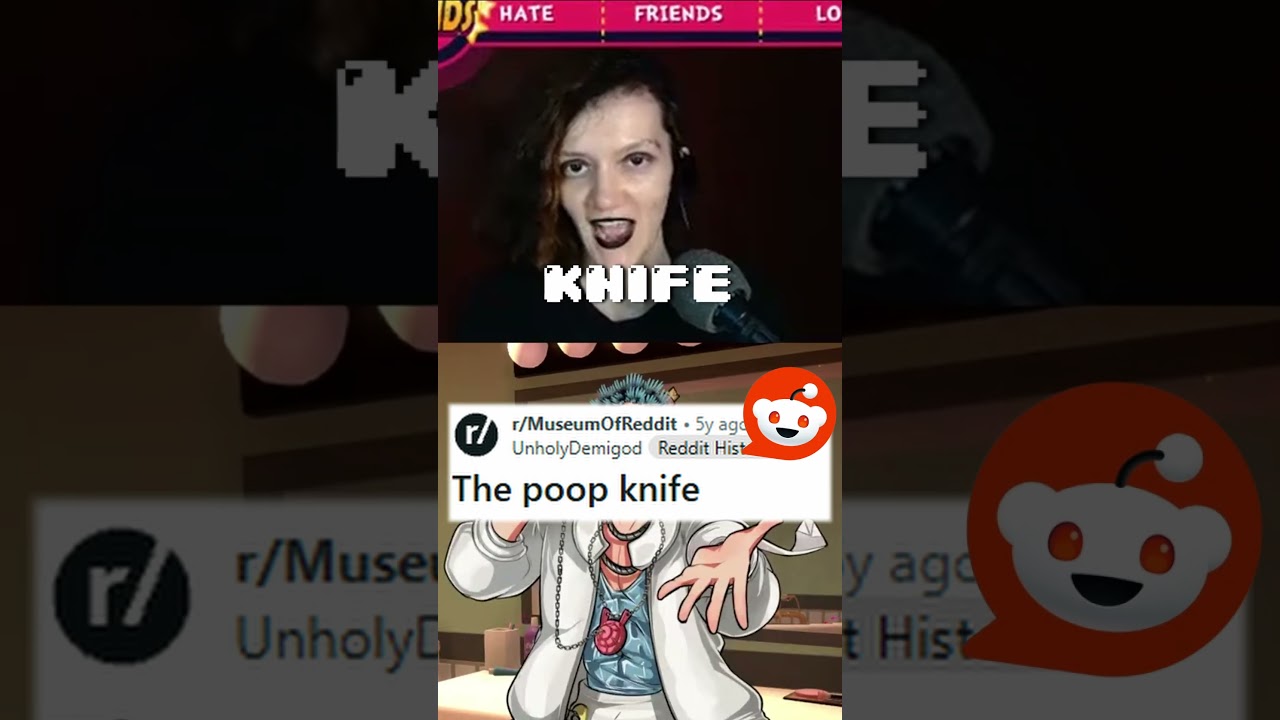 The POOP Knife 🔪#twitch #voiceactor #dateeverythinggame #viral