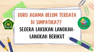 CARA REGISTRASI AKUN SIMPATIKA BAGI GURU PEND. AGAMA KRISTEN DI SEKOLAH UMUM MENGGUNAKAN FORM.A05