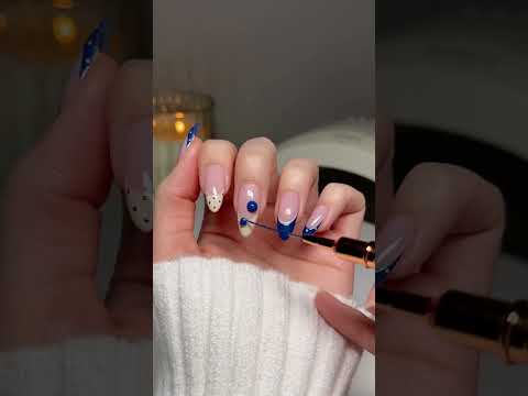blueberry nails🫐✨🤍