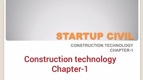 Diploma Sem-3 Construction Technology