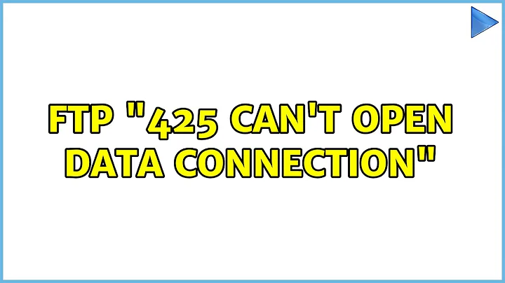 FTP "425 can't open data connection"