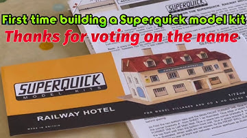 First time building a 00 gauge superquick railway building - The Railway Hotel