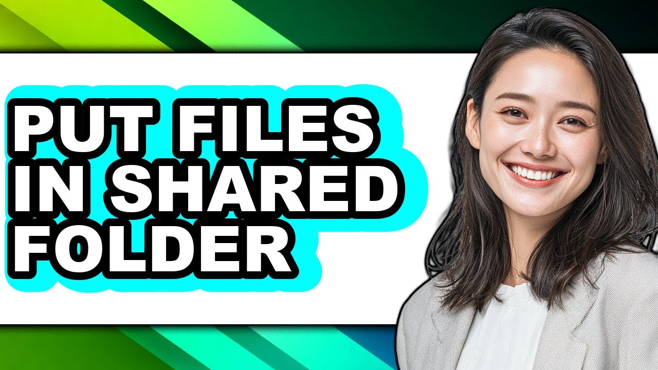 How to Put Files in Shared Folder - Step by Step - YouTube