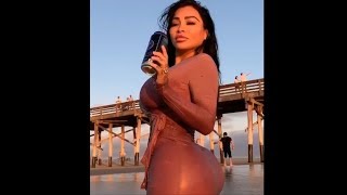 Hot Sexy Girl On Beach Dancing