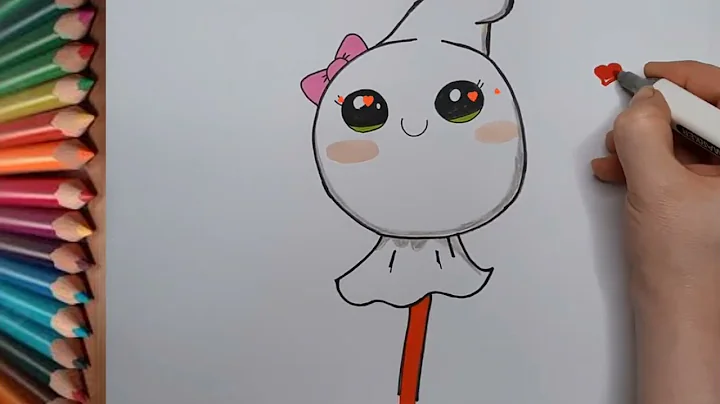 How To Draw Ghost Cake Pop For Halloween🍡👻 |Drawing for Kids