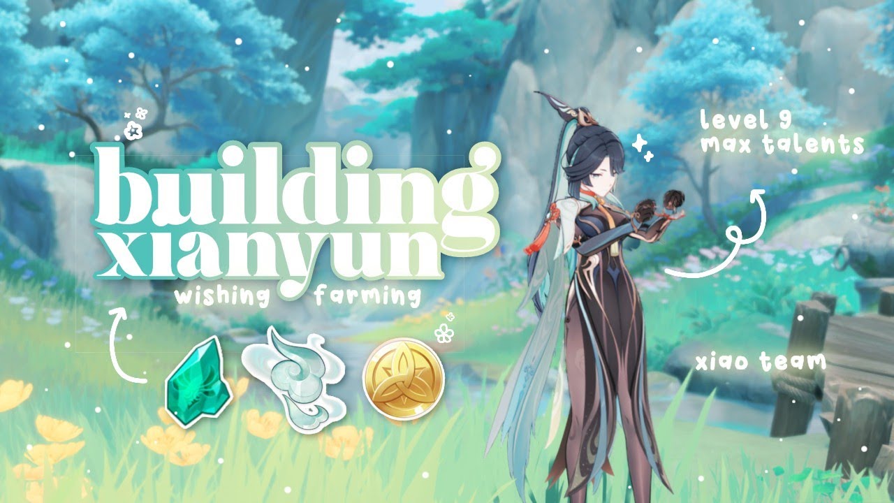 build xianyun with me  ࣪ ִֶָ🍃་༘࿐   | cozy genshin gameplay •
