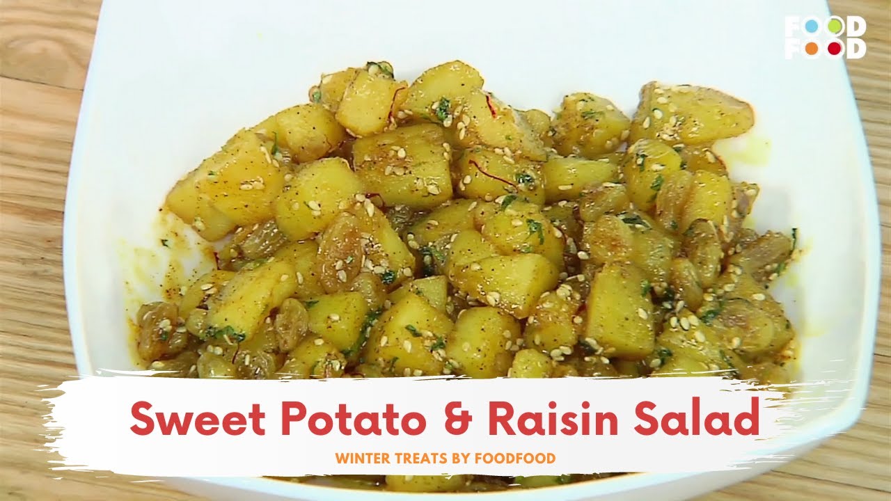 Sweet Potato Raisin Salad Winter Treats Foodfood Youtube