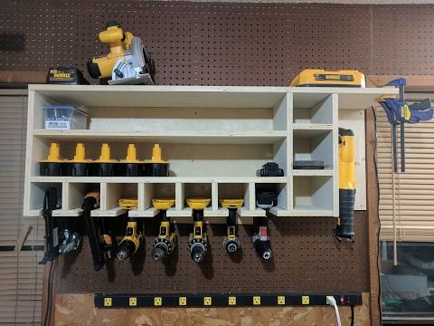 Cordless Drill Charging and Storage Rack - YouTube