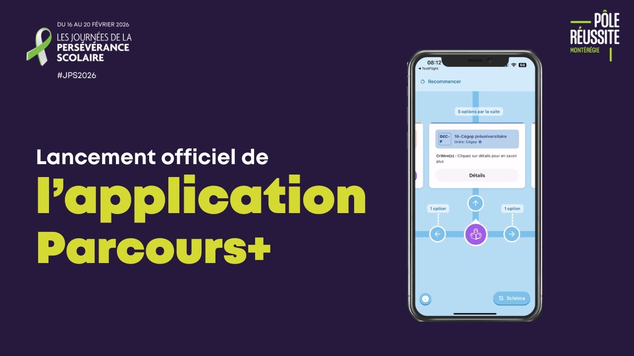 Application mobile Parcours+ | Lancement officiel