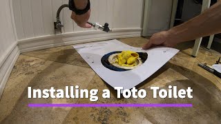 Installing a Toto Aquia IV Toilet