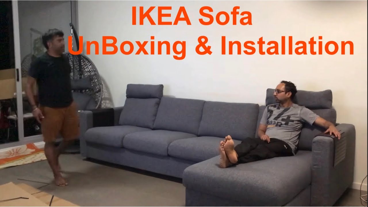 Vimle Sofa Unboxing Assembling