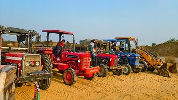 2 JCB 3dx Xpert Mahine Loaded Tractor Got Stuck Mud Mahindra 475 | New Holland 3630 | Massey Kubota