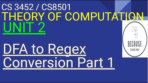 2.7.1 DFA to Regex using State Elimination Part 1 in Tamil