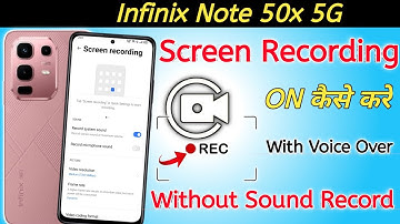 How to Enable Screen Record in Infinix note 50x | Infinix note 50x Screen Record With Audio |