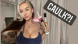 Cubbi Tries Modern Art With Caulk? 