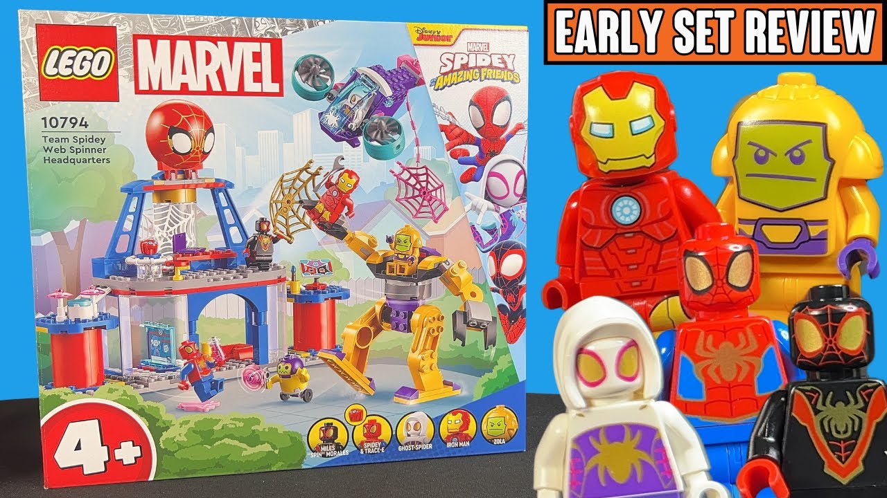 EARLY REVIEW: LEGO Team Spidey Web Spinner Headquarters Set 10794 - YouTube