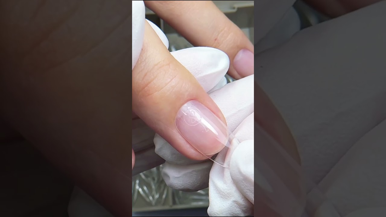 Flawless soft gel tip application ✨ All with Cre8tion 💅 