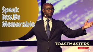 Aoron Beverly Most motivational speech in toastmasters international! 2nd Place Winner!#toastmasters