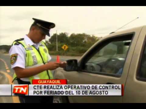 CTE realiza operativo de control por feriado del 10 de agosto