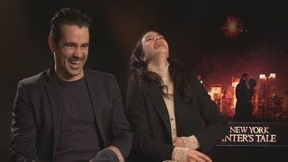 A New York Winter's Tale: Colin Farrell jokes about 'getting his leg over' during interview
