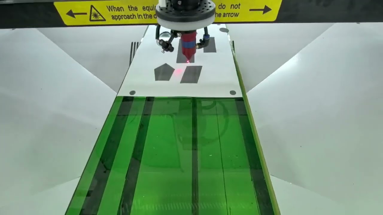 Ruida ccd camera working laser cutting machine