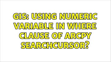 GIS: Using numeric variable in where clause of ArcPy SearchCursor?