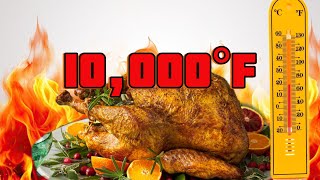 Cooking a turkey at 5,000 degrees- delicious or mid?