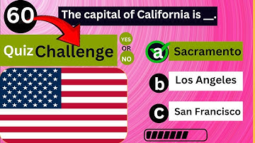 60 USA Geography Questions Challenge | How Many Can You Get Right?