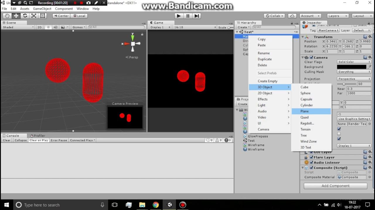 Glowing Wireframe shader in unity - YouTube