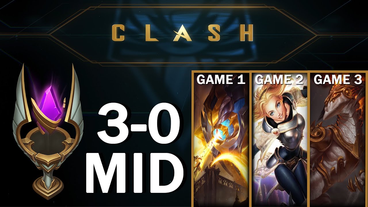 Clash 3-0 Victory Mid Lane - Demacia cup (League Of Legends)