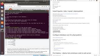 I40 prototype server Apache PHP MySQL install and database configuration and first deploy