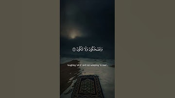 #القرآن_الكريم #حالات_واتس #اكسبلور #سورة_النجم #وتضحكون_ولا_تبكون #explore #quran #صادق_العمر