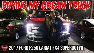 I Bought My Dream Truck!! Taking Delivery Of My 2017 Ford F250 Lariat FX4!!
