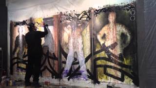 The Making of Gomez / Gonzalez Art Collaboration (Time Lapse)