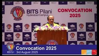 Words Of Wisdom- Prof Ramgopal Rao Bitps Pilani Hyderabad, 03.08.2025 Convocation 2025