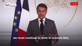 ‘Reparations Are Not Just a Cheque’ — Emmanuel Macron