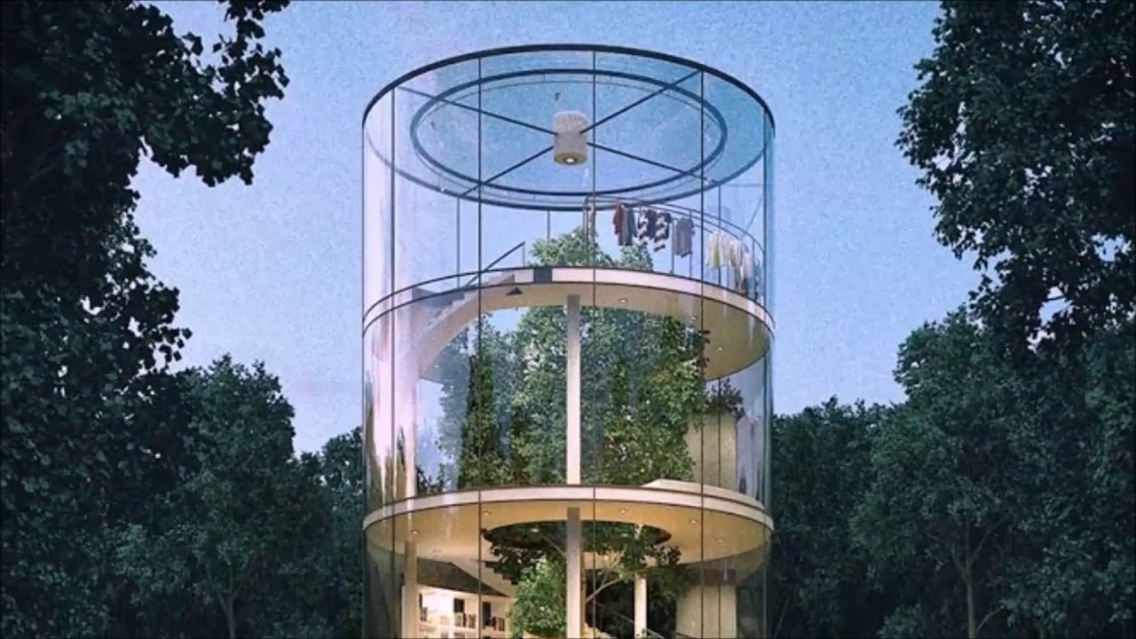 tubular glass house