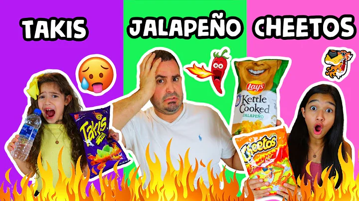 LAST TO STOP EATING SPICY CHIPS WINS MYSTERY PRIZE  w/o DAD!!!