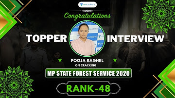 48th Rank | MP Forest Service Exam 2020 | Forest Ranger | Pooja Baghel | Topper Interview