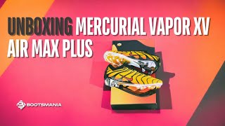 unboxing nike mercurial vapor xv × air max plus