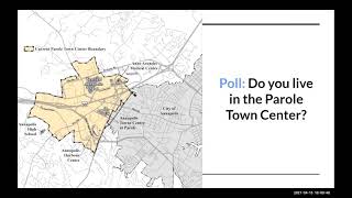 Parole Town Center Master Plan Meeting - April 15, 2021