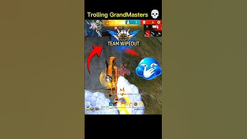 Br Rank Trolling GrandMaster Players 🗿 In Noob Id Last Zone Clutch + Booyah 💀