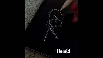Signature Style “Hamid”♥️🖊️Comment your name!