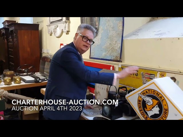 What is in the Automobilia auction on April 4th 2023?