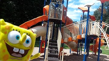 Spongebob Adventures/ Playground Hide and Seek Fun!