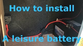 How to install a leisure battery with split charging