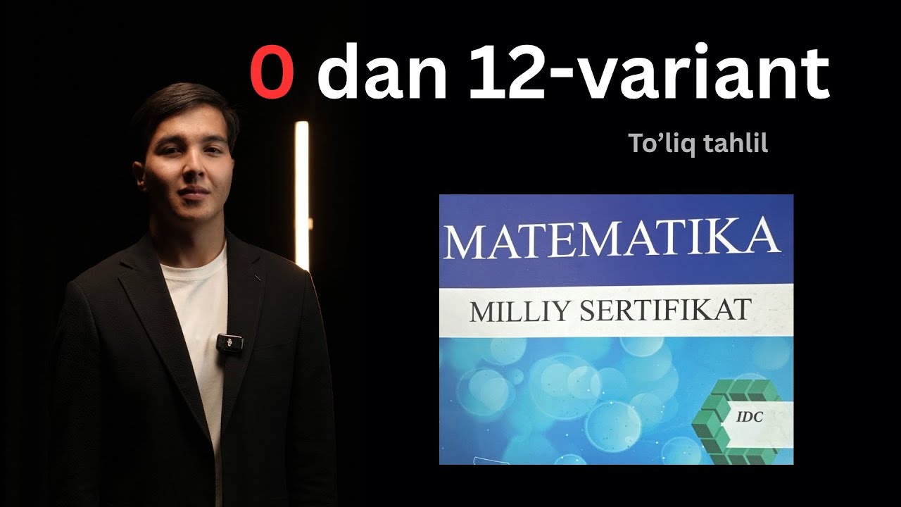 IDC milliy sertifikat 12-variant