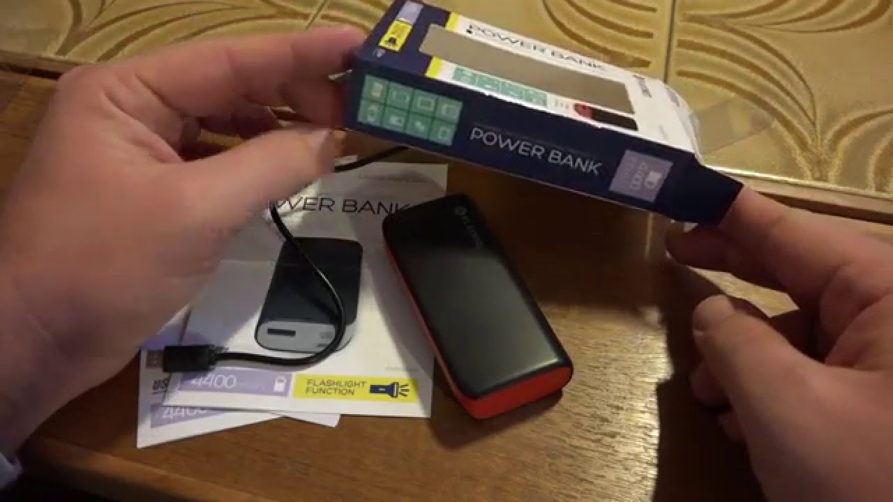 Platinet Power Bank 4400mah With Led Light Close Look Pmpb44pm Youtube