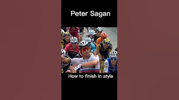 Peter Sagan How to finish in style #shorts