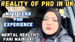 Reality of PhD in UK | My 3 Year PhD Experience | Mental Health, Lonliness #phd #uk #phdlife